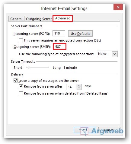 Installatie E-mailaccount POP3/IMAP (Outlook 2013) | Argeweb